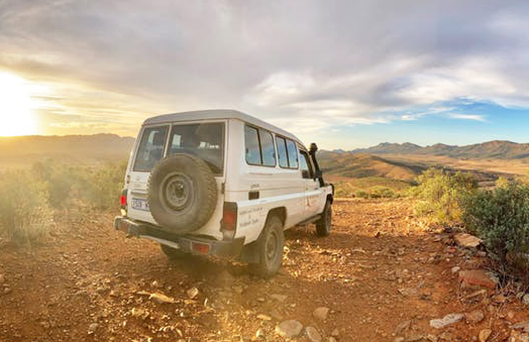 Sunset on the Chace 4WD Tour