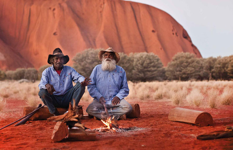 Aboriginal People near Uluru