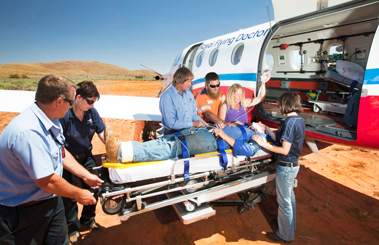 Royal Flying Doctors Service based at Alice Springs