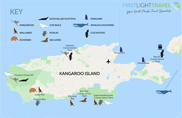 Kangaroo Island Map