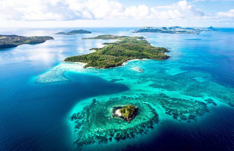 Fijian achipelago of 333 islands