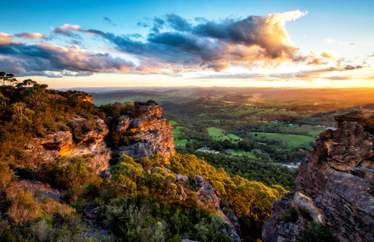 Sunset on the Blue Mountains