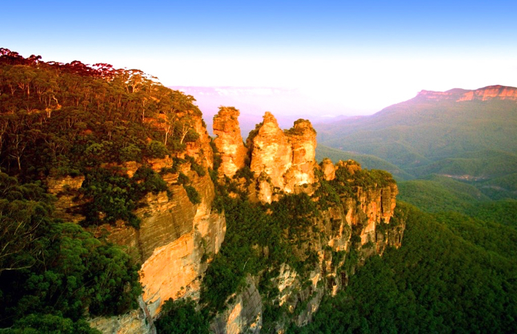 Hazy Blue Mountains