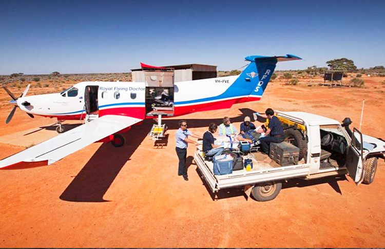 Royal Flying Doctors Service based at Alice Springs