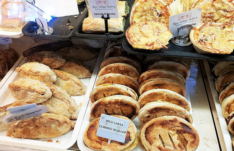 Ross Village Bakery Pies in Tasmania