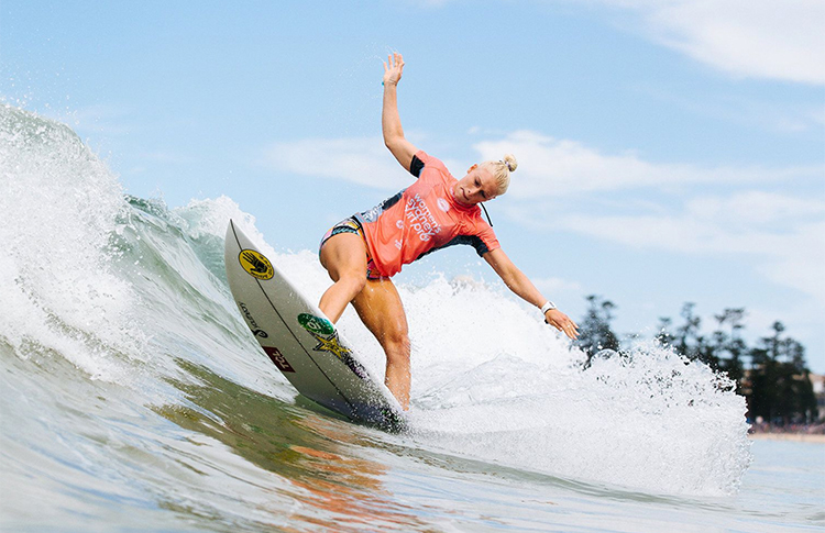 Pictured: Current World No. 4 Tatiana Weston-Webb (BRA) dominating on Day 5 at the Sydney Women's Surf Pro