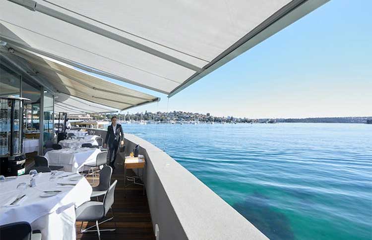 Dining at Catalina on the waters edge