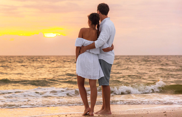 A romantic Australian beach sunset