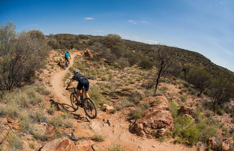 Mountain biking in Alice Springs - 60km of track has been built