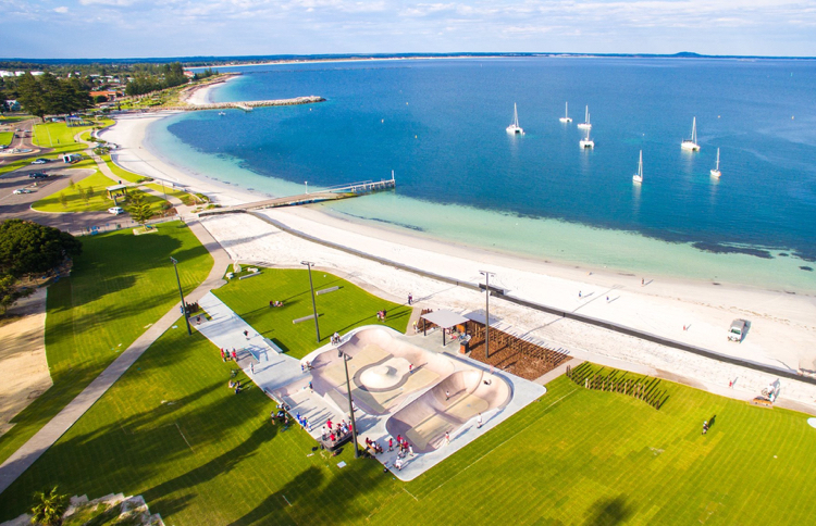 the Esperance foreshore