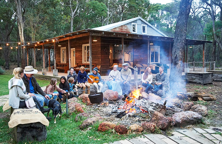 Winter campfire in Margaret River