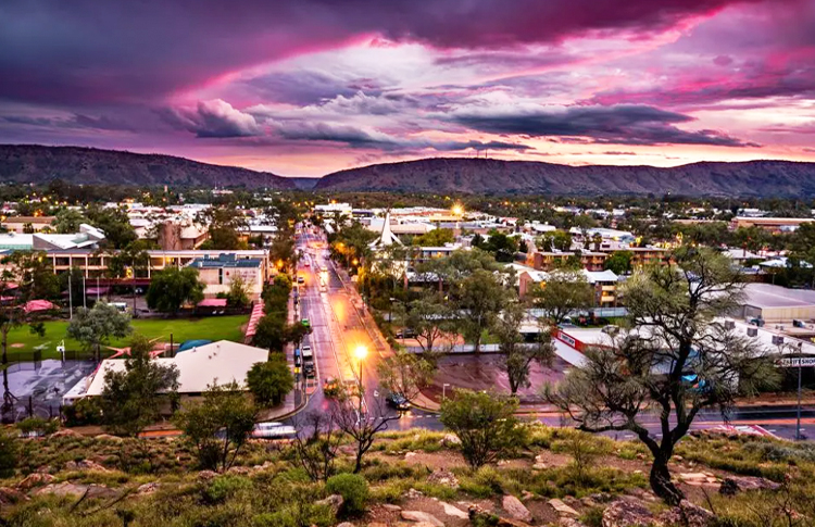 Alice Springs stormy night sky