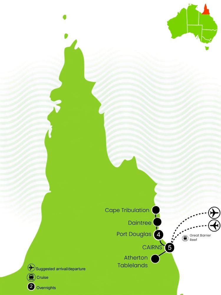 Discover Port Douglas Holiday Tour Map