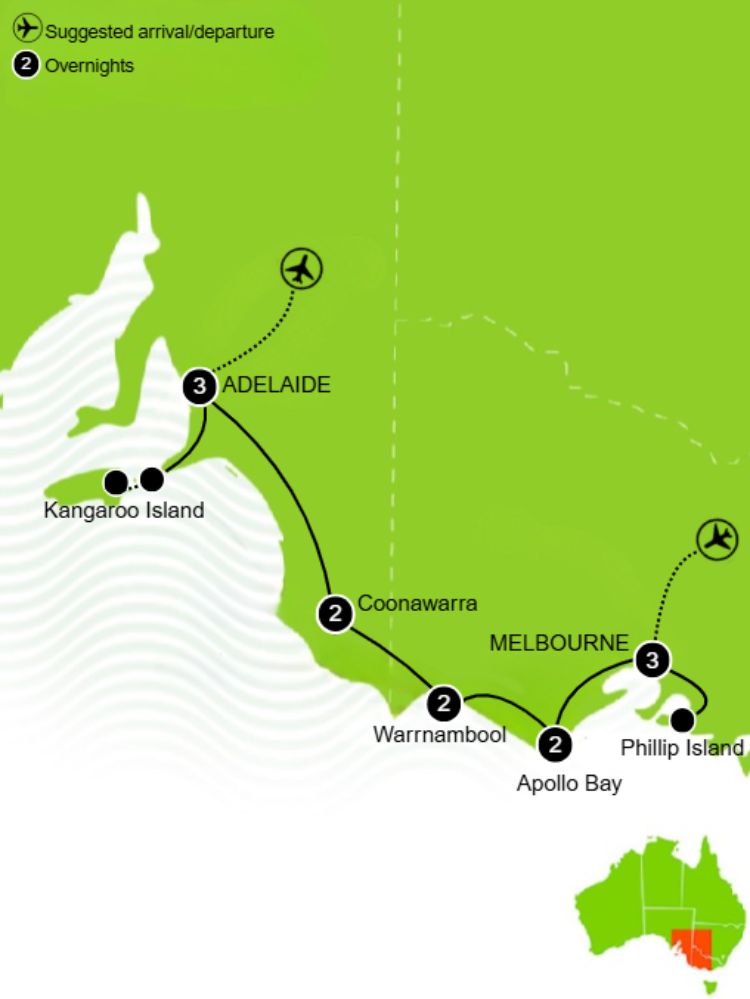 Southern Family Journey Tour Map
