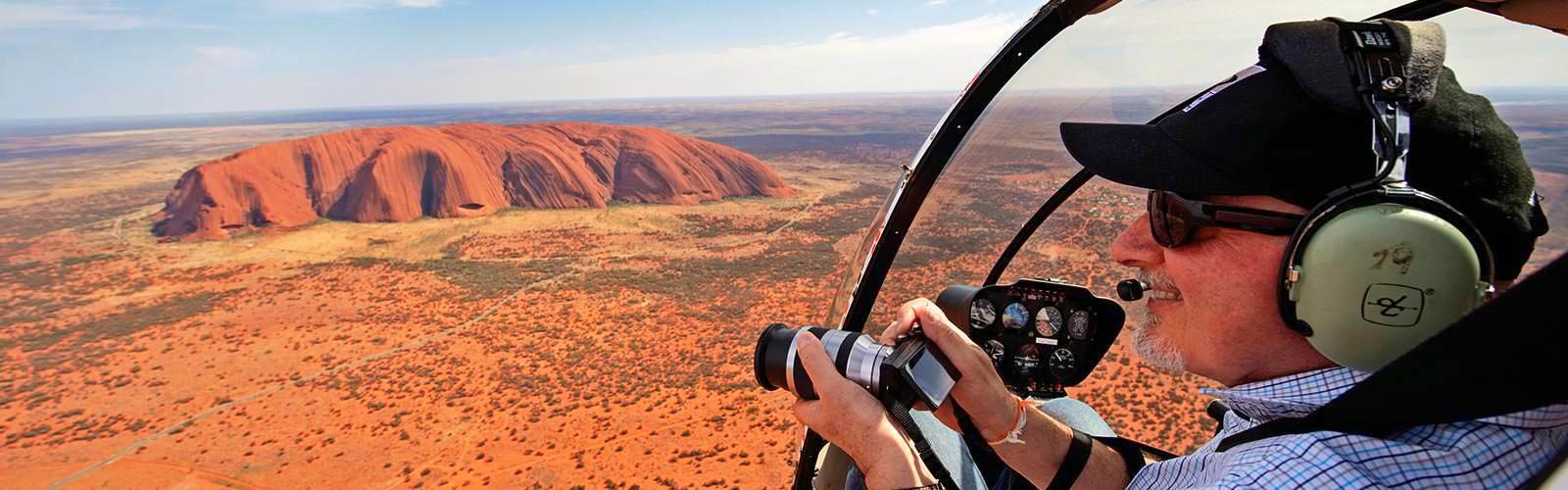 Helicopter Flight over Australia