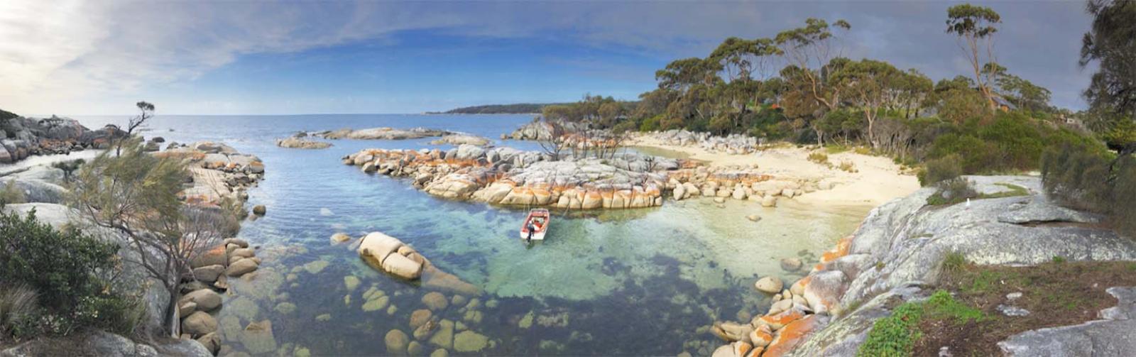 Sheltered bay East Coast of Tasmania