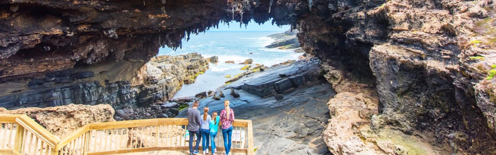 Admirals Arch on Kangaroo Island.CREDIT:ADAM BRUZZONE