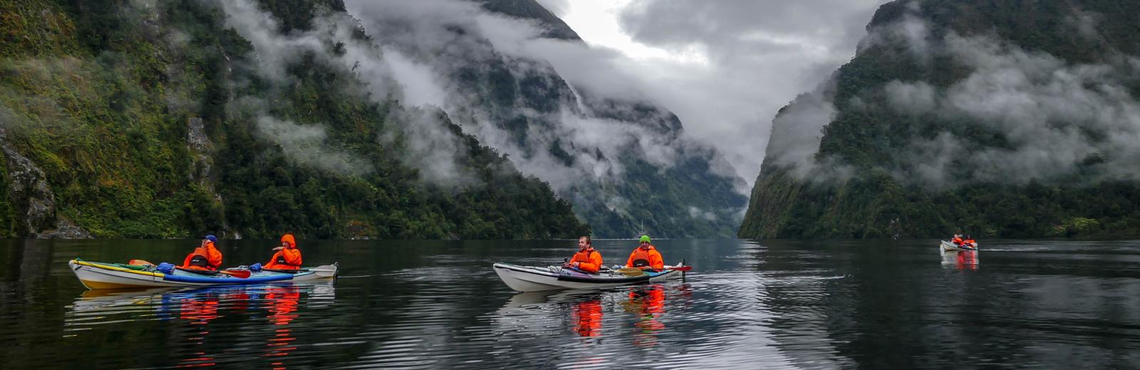 Kayaking Fiordland