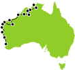  Untamed Kimberley & West Coast Small Map