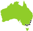 The Sydney to Melbourne Coastal Explorer Small Map