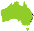 Sydney to Brisbane Northbound Small Map