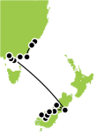 Oceania's Essential Tour Small Map