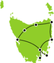 12 Day Complete Tasmania Small Map