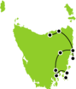 Tassie Getaway Small Map