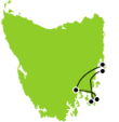 Premier Tasmania Small Map