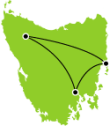 Lap of Luxury Tasmania Small Map