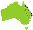 21 Day Sydney & Coastal Queensland Small Map