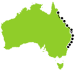 21 Day Sydney to Cairns Vacation Package Small Map