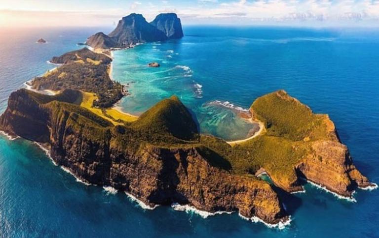 Lord Howe Island from the air