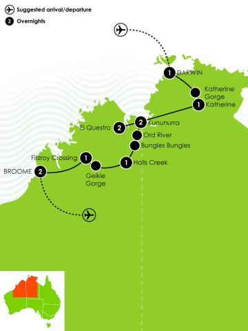 Untamed Kimberley Large Map