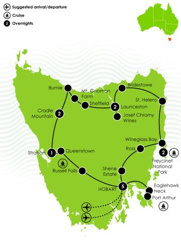Perfect Tasmania Large Map