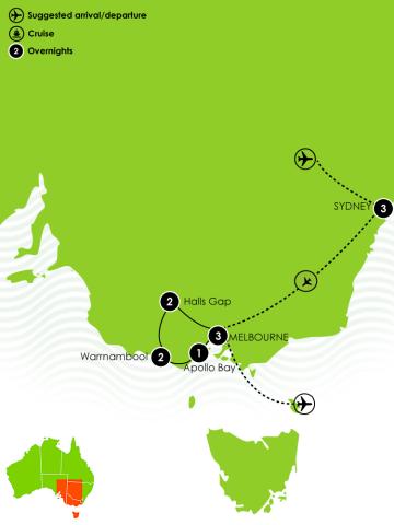 12 Day Sydney and the Great Ocean Road Maps