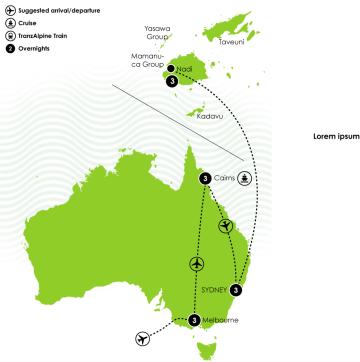 13 Day Contrasts of Australia & Fiji