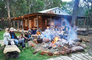 Winter campfire in Margaret River