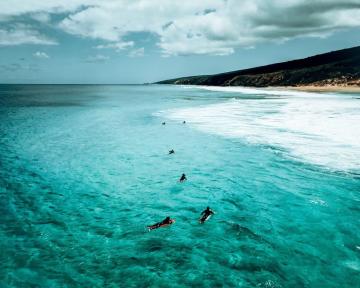 Surfers in Yallingup